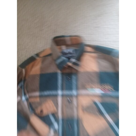 RARE Diesel Shirt Flannel Elbow Patches Embroidered M - Picture 3 of 5